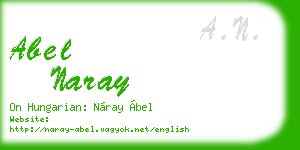 abel naray business card